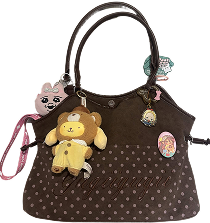 Cute bag with keychains
