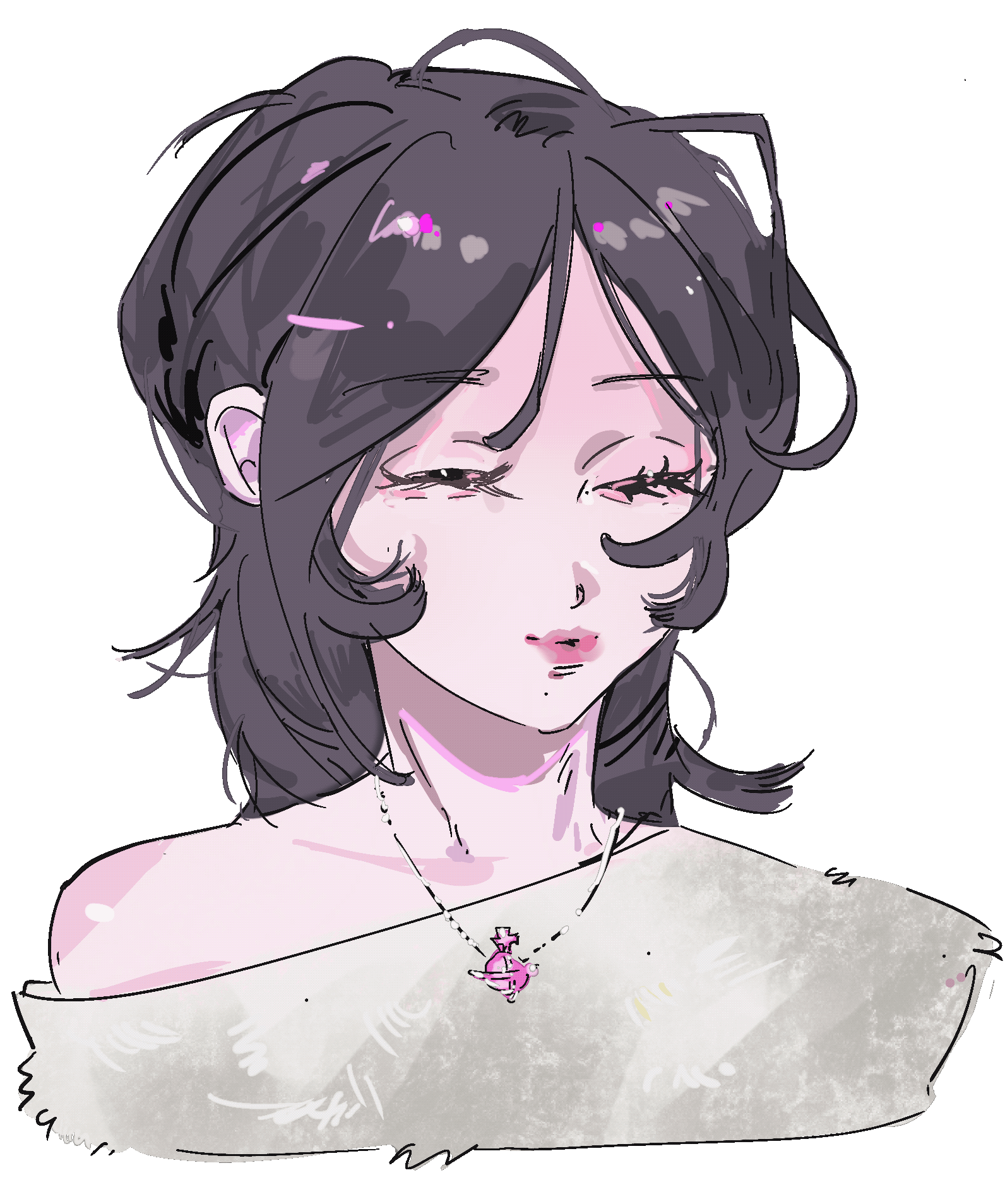 Anime-style illustration of Monica Trinh